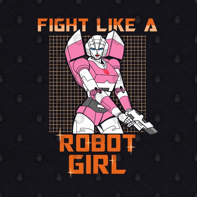 Fight Like A Girl Robot 80's Mecha Cartoon Meme by BoggsNicolas